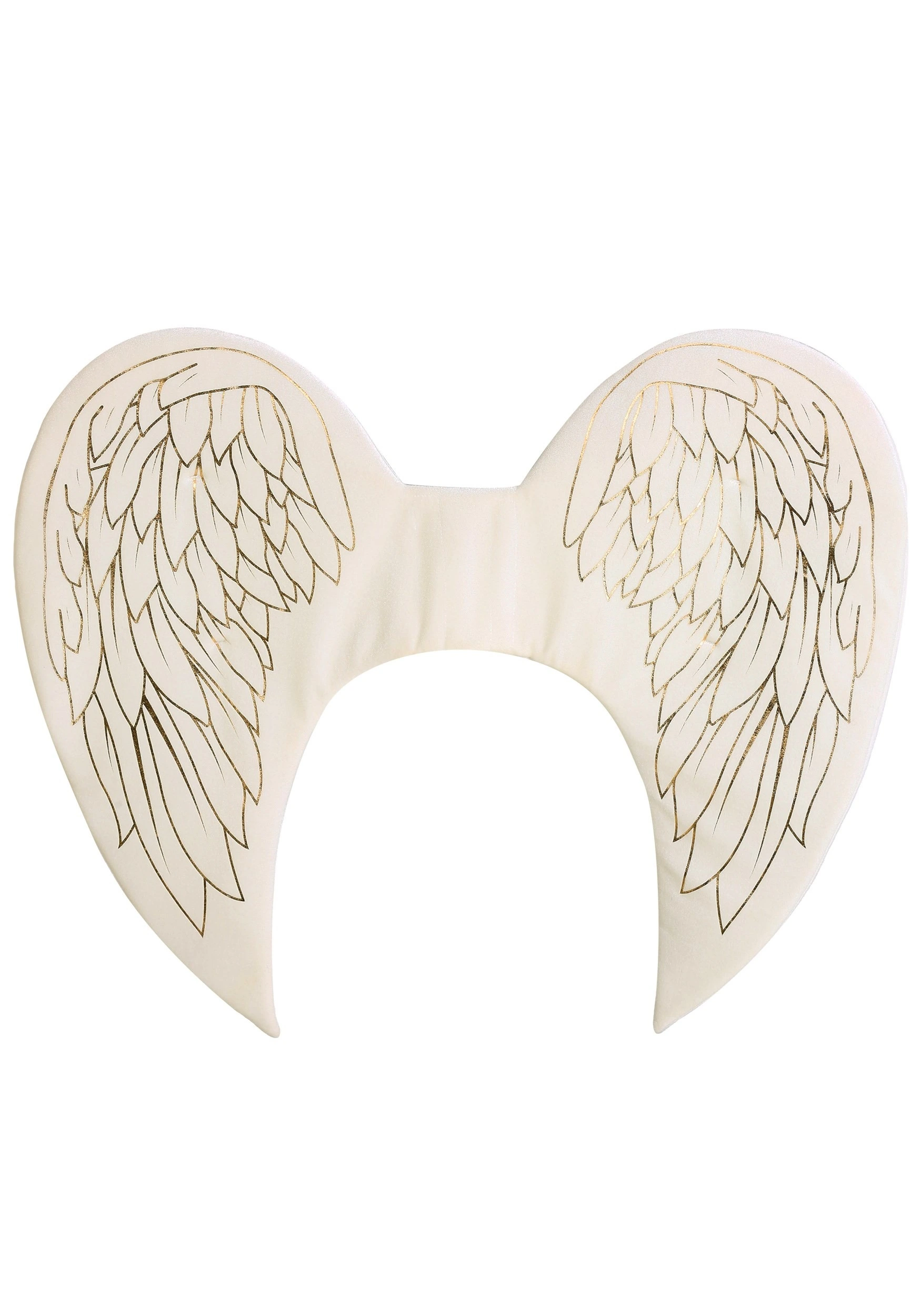 Fun Costumes Adult Gold Print Angel Wings 2 Fun Costumes Adult Gold Print Angel Wings - Image 2