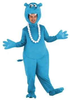 Fun Costumes Blue Hungry Hungry Hippos Adult Costume -Fun Costumes Store adult blue hungry hungry hippos costume alt 9
