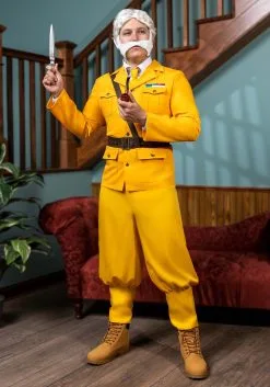 Fun Costumes Colonel Mustard Clue Costume For Men -Fun Costumes Store adult colonel mustard clue costume alt 8