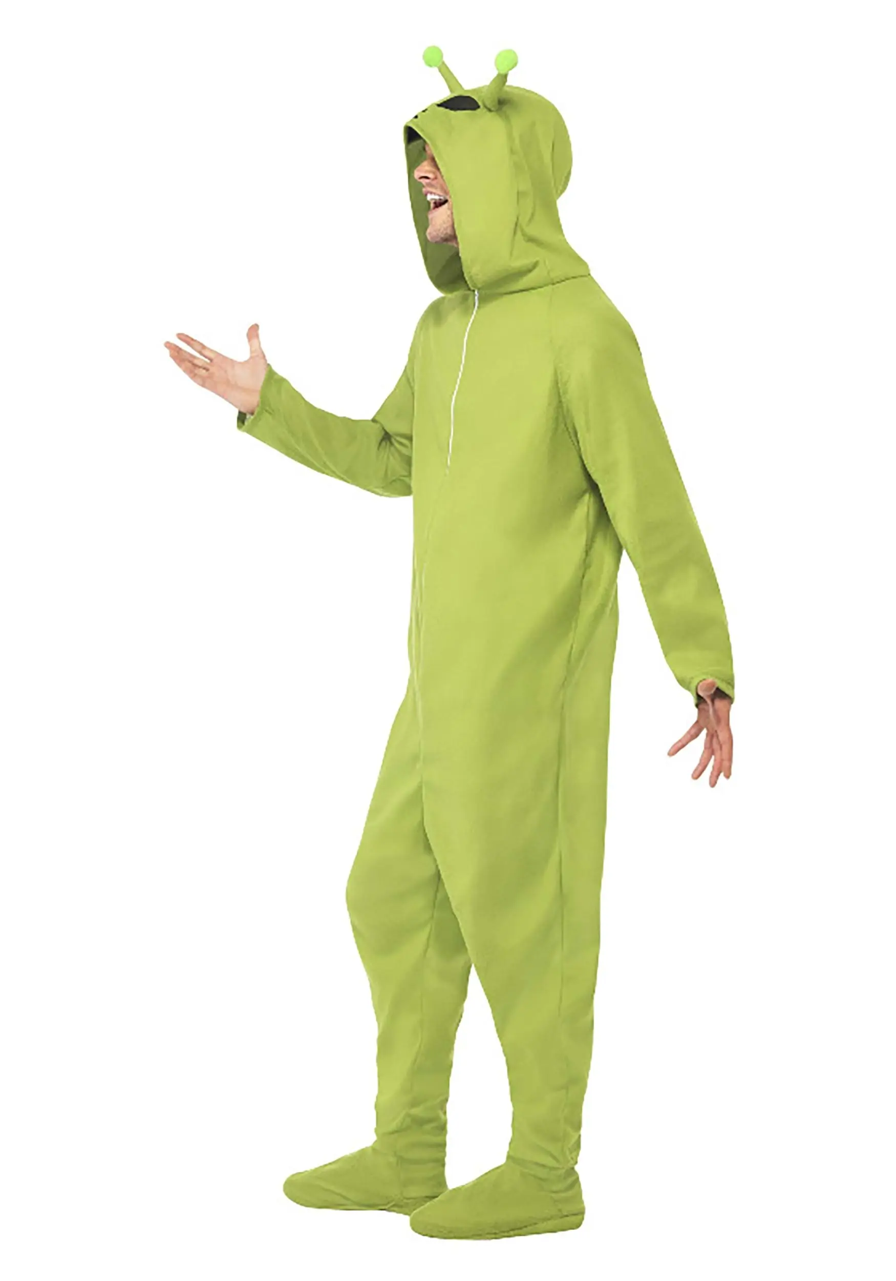 Smiffys Green Alien Jumpsuit Costume For Adults 1 Smiffys Green Alien Jumpsuit Costume For Adults