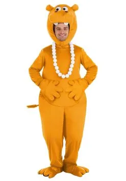 Fun Costumes Adult Orange Hungry Hungry Hippos Costume -Fun Costumes Store adult orange hungry hungry hippos costume alt 9