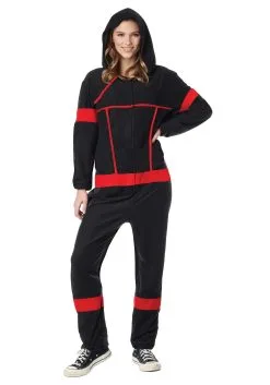 California Costume Collection Unisex Ninja Adult Onesie -Fun Costumes Store adult unisex ninja onesie alt 2