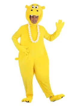 Fun Costumes Yellow Hungry Hungry Hippos Adult Costume -Fun Costumes Store adult yellow hungry hungry hippos costume alt 10