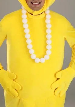 Fun Costumes Yellow Hungry Hungry Hippos Adult Costume -Fun Costumes Store adult yellow hungry hungry hippos costume alt 6