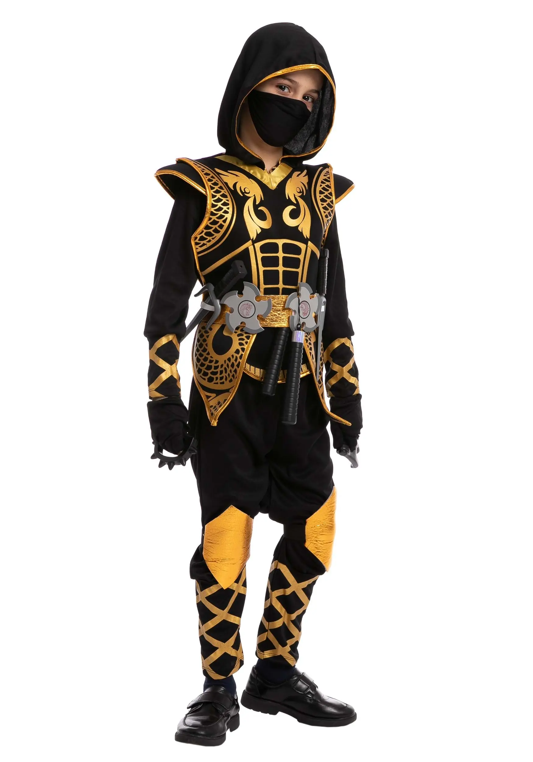 Joyin Golden Ninja Costume For Boys 1 Joyin Golden Ninja Costume For Boys
