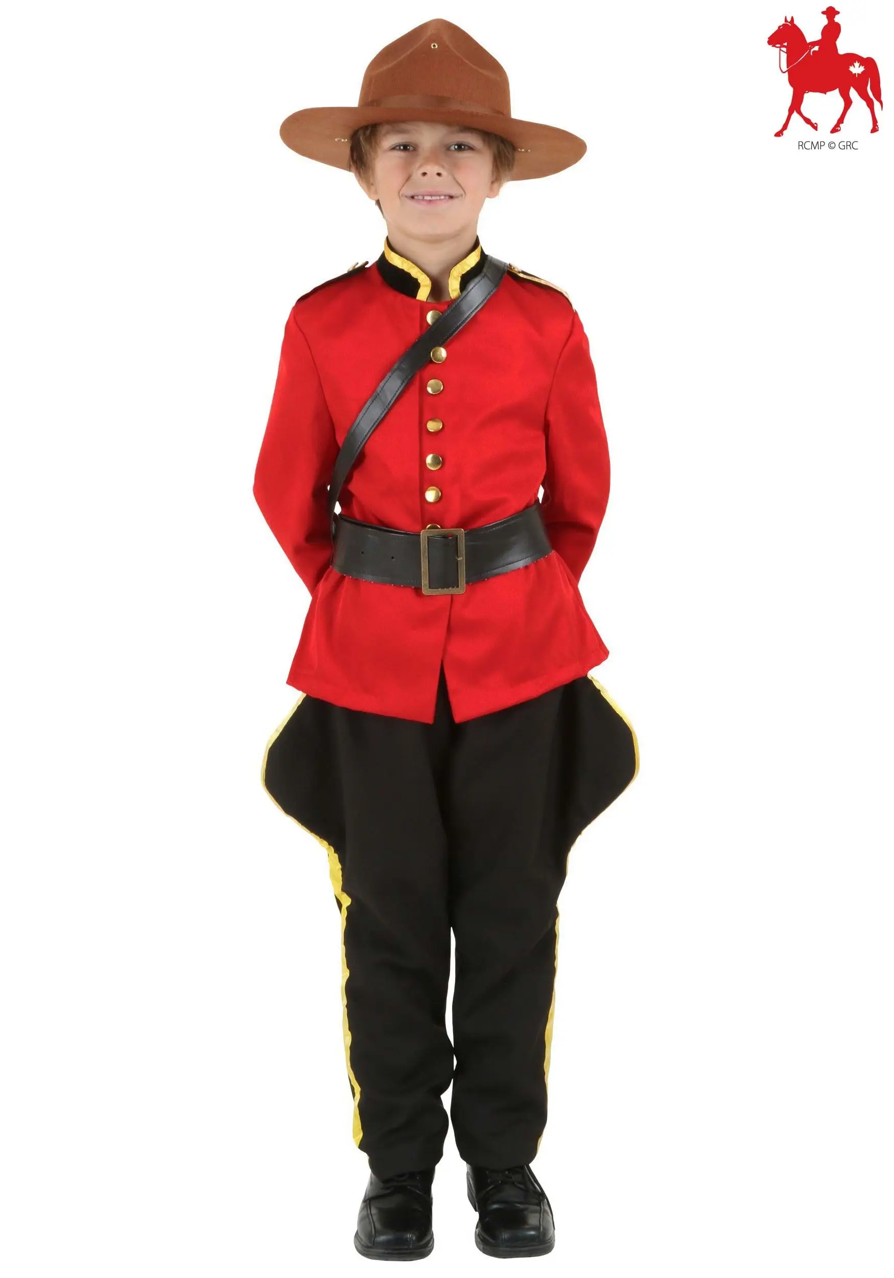 Fun Costumes Child Canadian Mountie RCMP Costume 1 Fun Costumes Child Canadian Mountie RCMP Costume