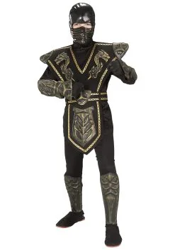 Rubies Costume Co. Inc Child Gold Dragon Warrior Ninja Costume