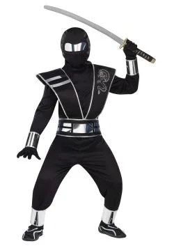 Fun World Child Silver Mirror Ninja Costume