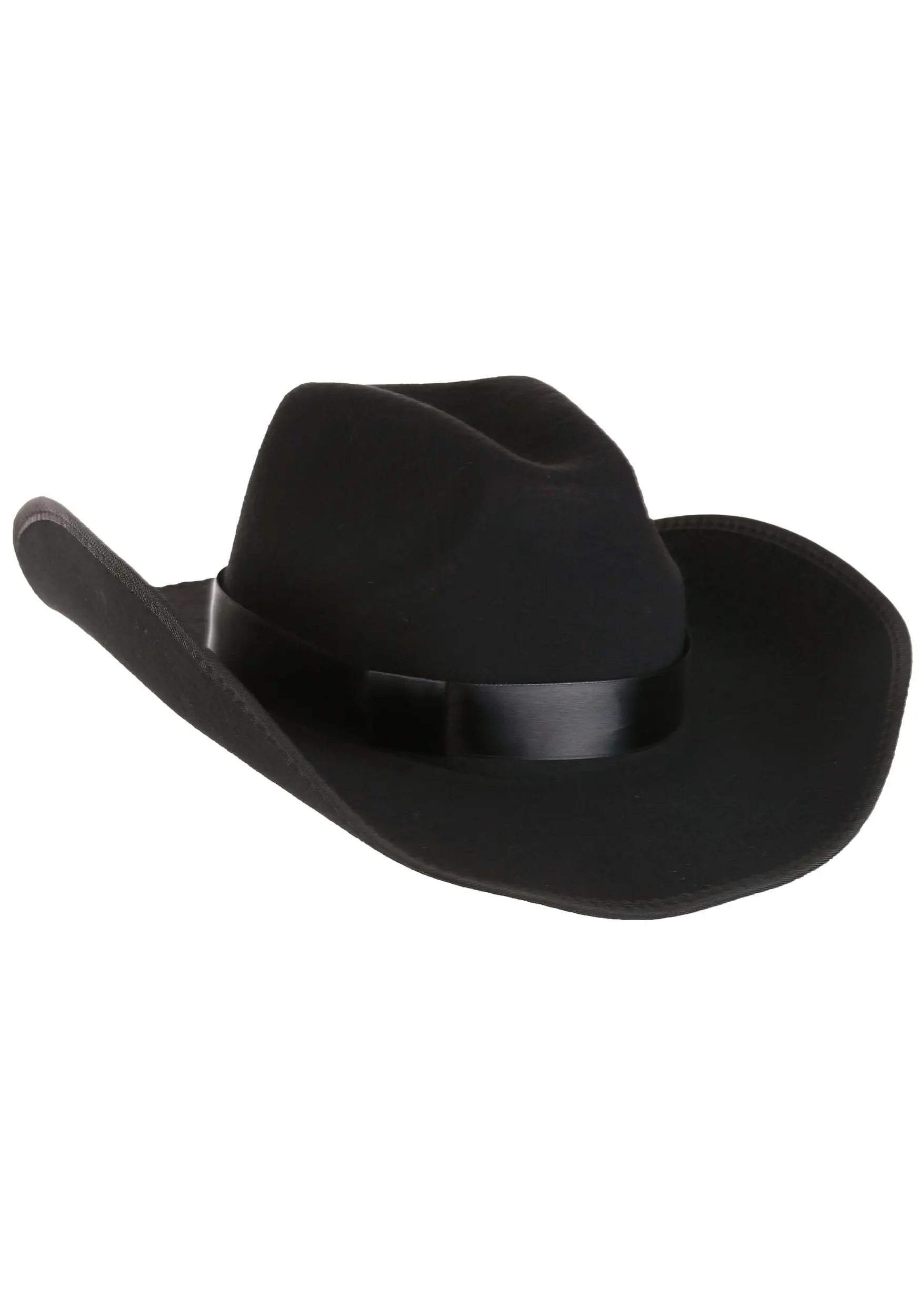 Elope Black Western Cowboy Costume Hat Accessory 3 Elope Black Western Cowboy Costume Hat Accessory - Image 3