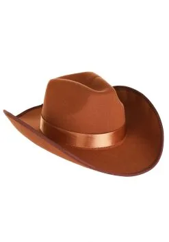 Elope Brown Western Outlaw Vigilante Cowboy Costume Hat 6 Elope Brown Western Outlaw Vigilante Cowboy Costume Hat -Fun Costumes Store cowboy hat brown alt 2