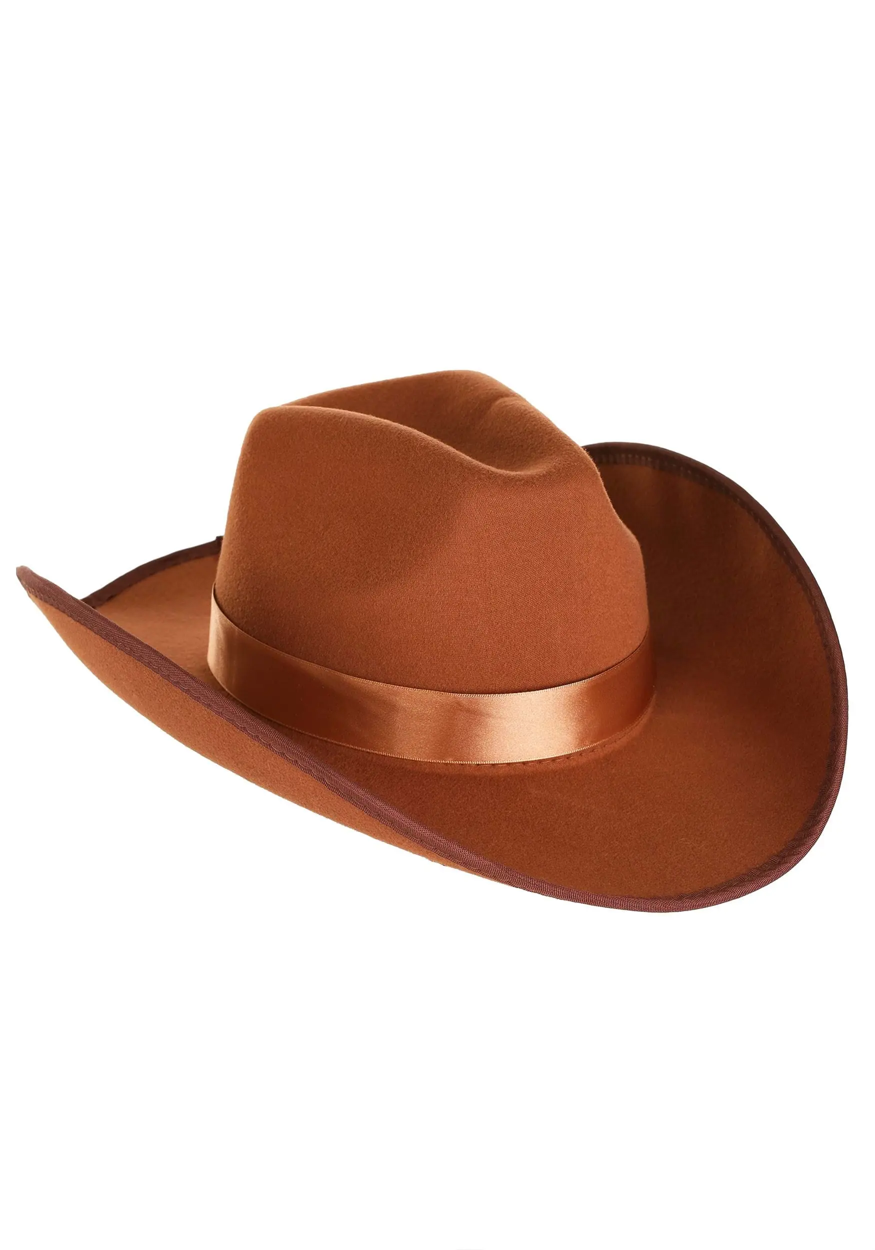 Elope Brown Western Outlaw Vigilante Cowboy Costume Hat 3 Elope Brown Western Outlaw Vigilante Cowboy Costume Hat - Image 3