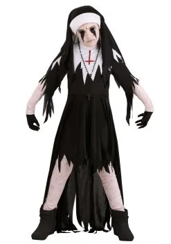 Fun Costumes Dreadful Nun Girl's Costume
