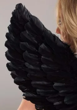 Armada Fallen Black Angel Costume Wings 6 Armada Fallen Black Angel Costume Wings -Fun Costumes Store fallen black angel wings alt 2
