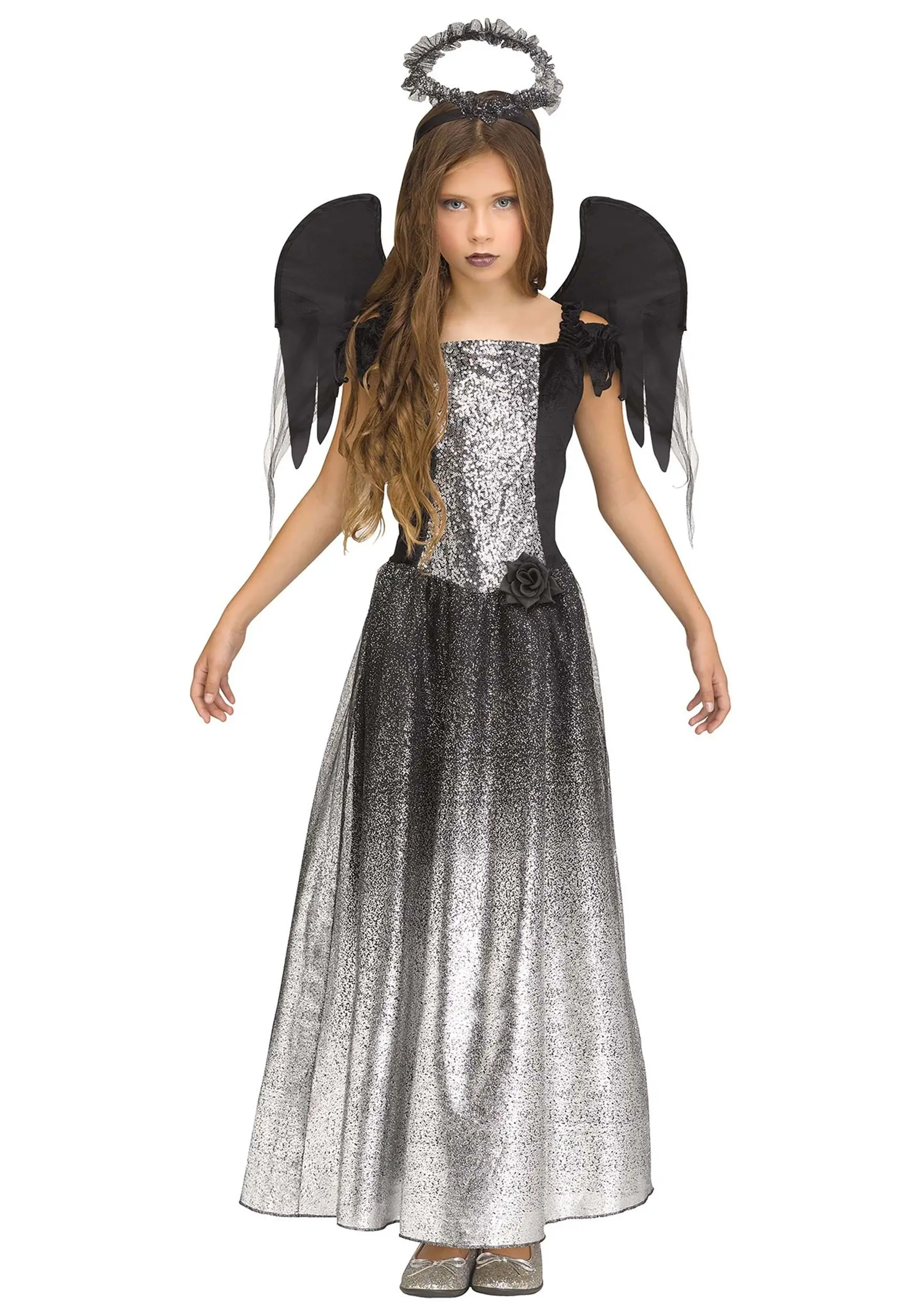 Fun World Girls Onyx Angel Costume 1 Fun World Girls Onyx Angel Costume