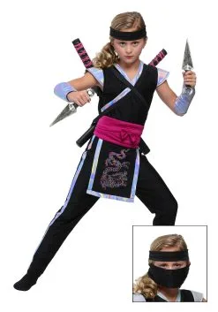 Fun Costumes Rainbow Ninja Girls Costume
