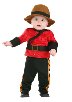 Fun Costumes Canadian Mountie Costume For Infants -Fun Costumes Store infant canadian mountie costume alt 2