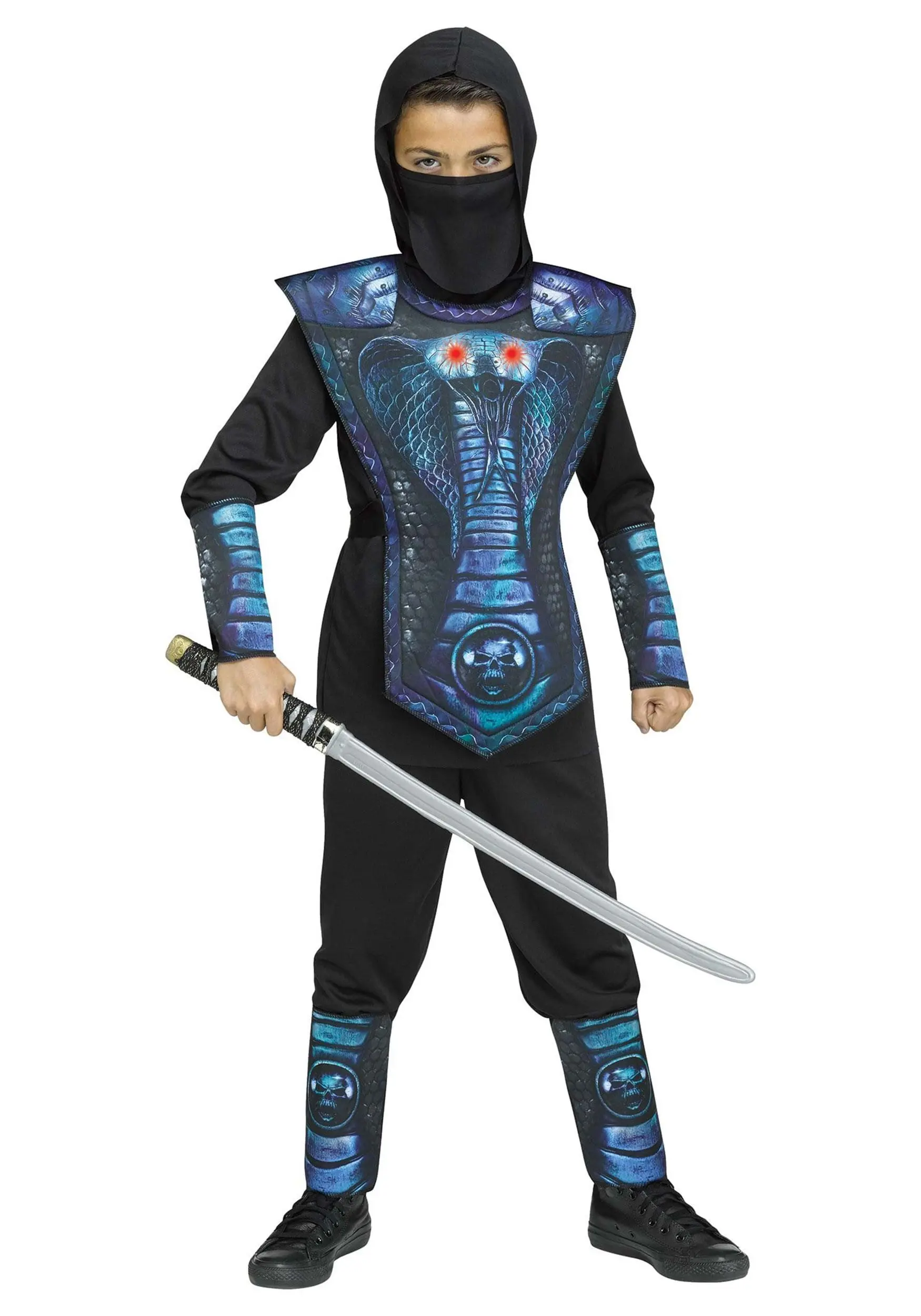 Fun World Blue Cobra Ninja Kid's Costume 1 Fun World Blue Cobra Ninja Kid's Costume