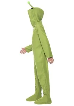 Smiffys Green Alien Jumpsuit Costume For Kids -Fun Costumes Store kids green alien jumpsuit costume alt 2