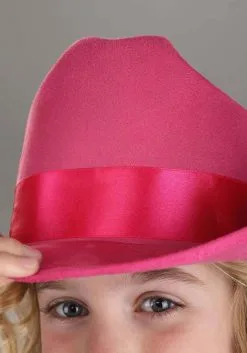Elope Pink Cowboy Costume Hat For Girls 7 Elope Pink Cowboy Costume Hat For Girls -Fun Costumes Store kids pink cowboy hat alt 3