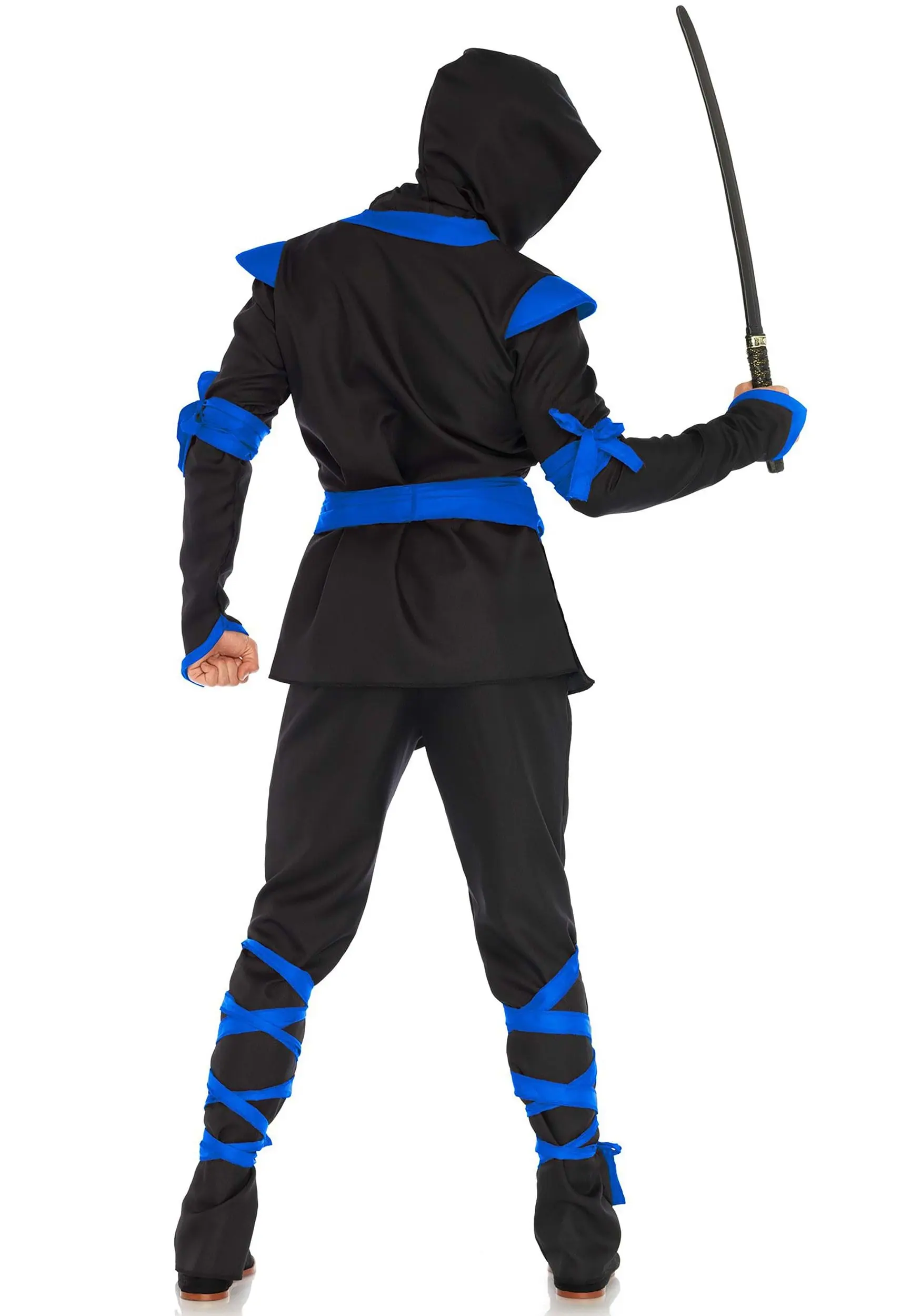 LEG AVENUE Blue Ninja Mens Costume 2 LEG AVENUE Blue Ninja Mens Costume - Image 2