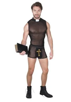Karnival Costumes Sexy Priest Costume For Men