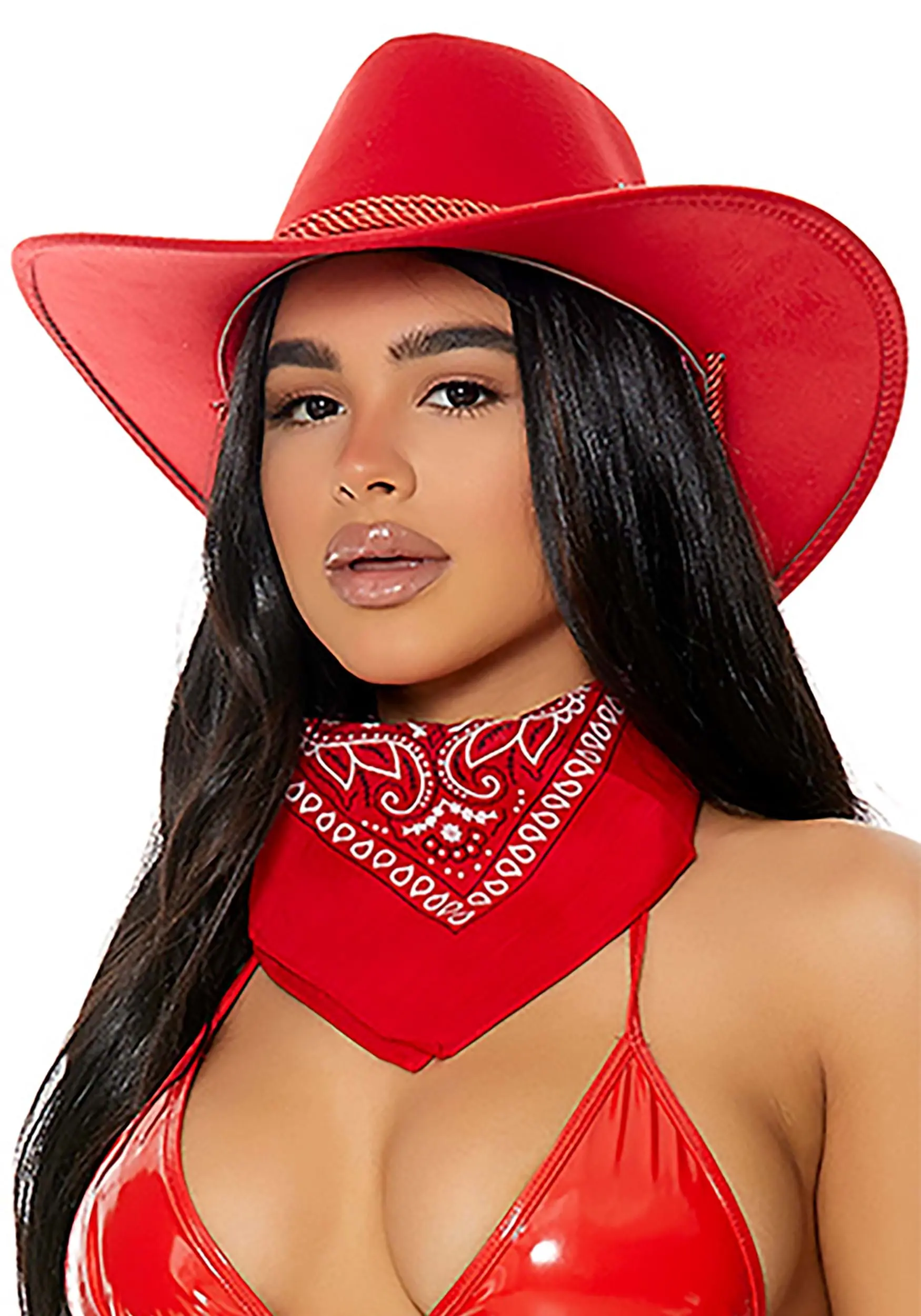 Forplay Old Town Red Cowboy Hat Accessory 1 Forplay Old Town Red Cowboy Hat Accessory
