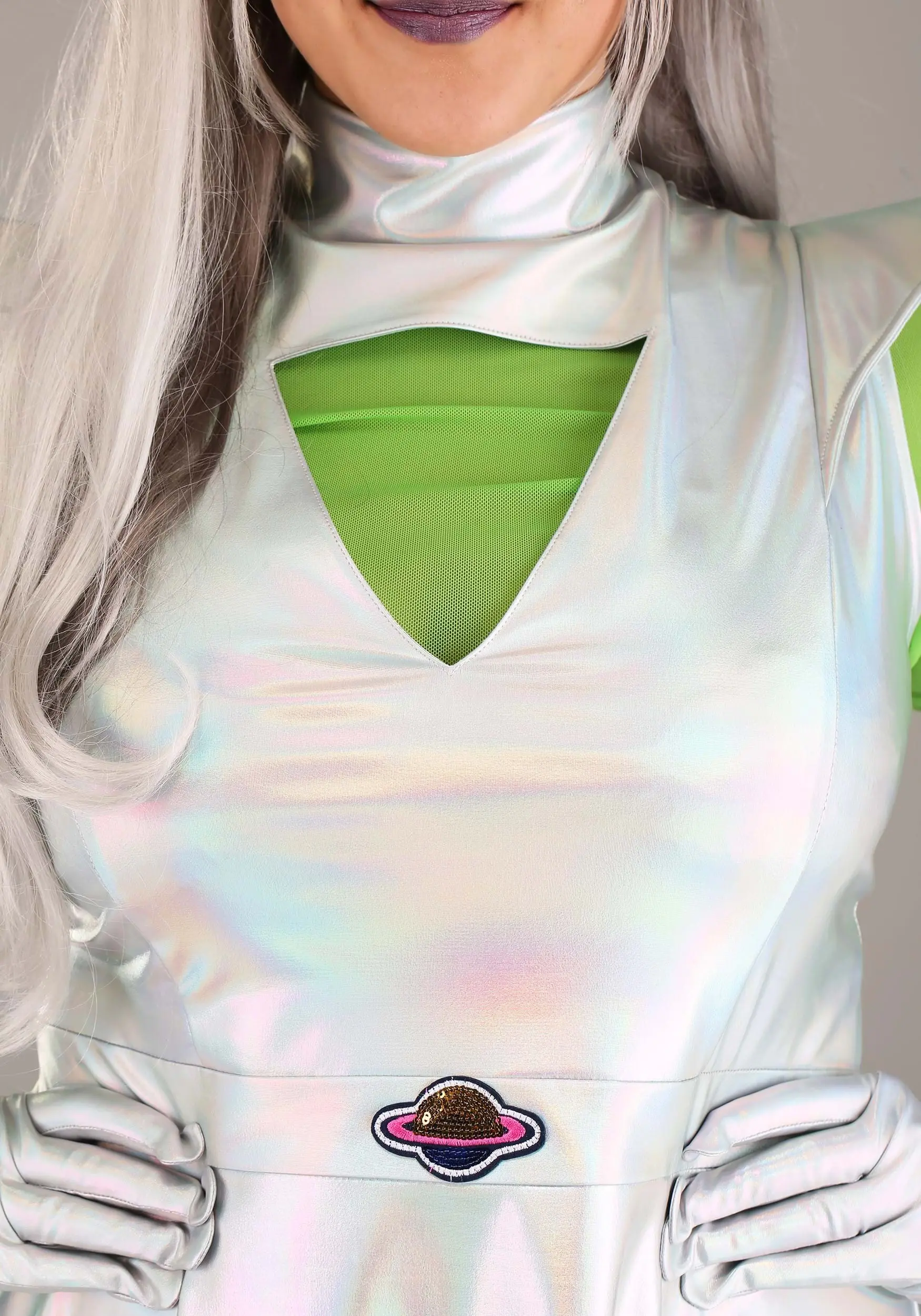 Armada Outer Space Plus Size Alien Costume 4 Armada Outer Space Plus Size Alien Costume - Image 4