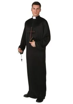 Fun Costumes Plus Size Pious Priest Costume