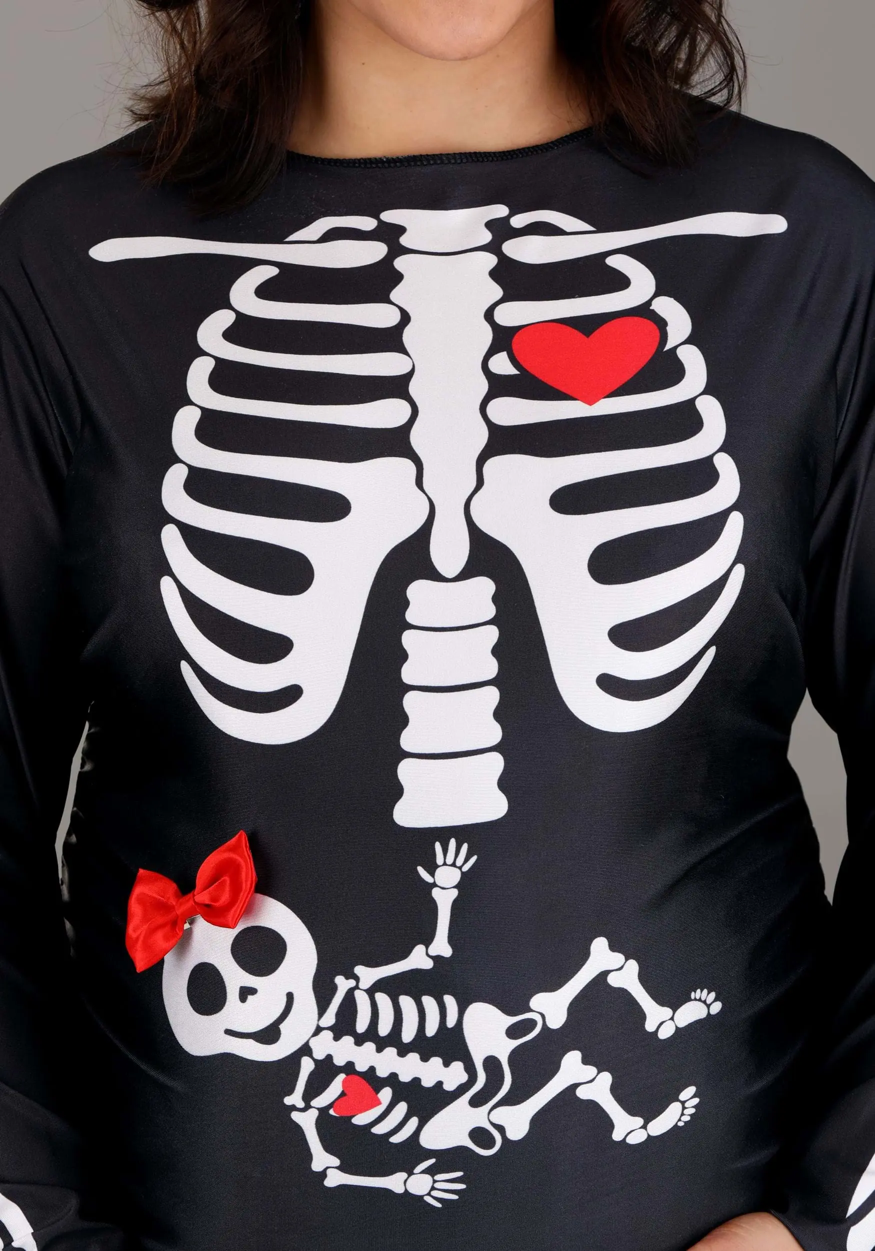 Fun Costumes Plus Size Maternity Skeleton Costume For Women 3 Fun Costumes Plus Size Maternity Skeleton Costume For Women - Image 3