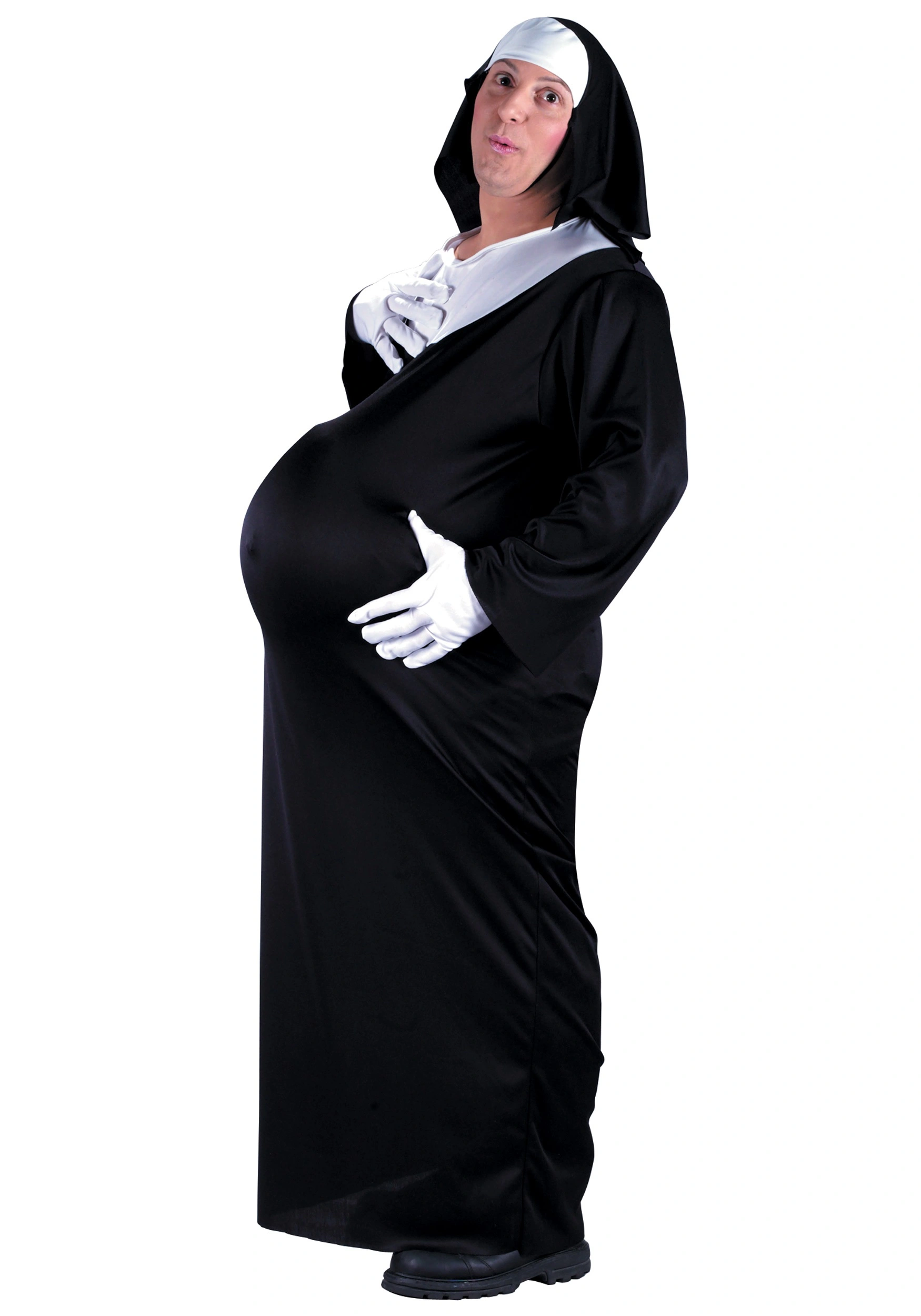 Fun World Pregnant Nun Costume 1 Fun World Pregnant Nun Costume
