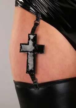 Armada Sexy Latex Nun Women's Costume 10 Armada Sexy Latex Nun Women's Costume -Fun Costumes Store sexy latex nun costume alt 3