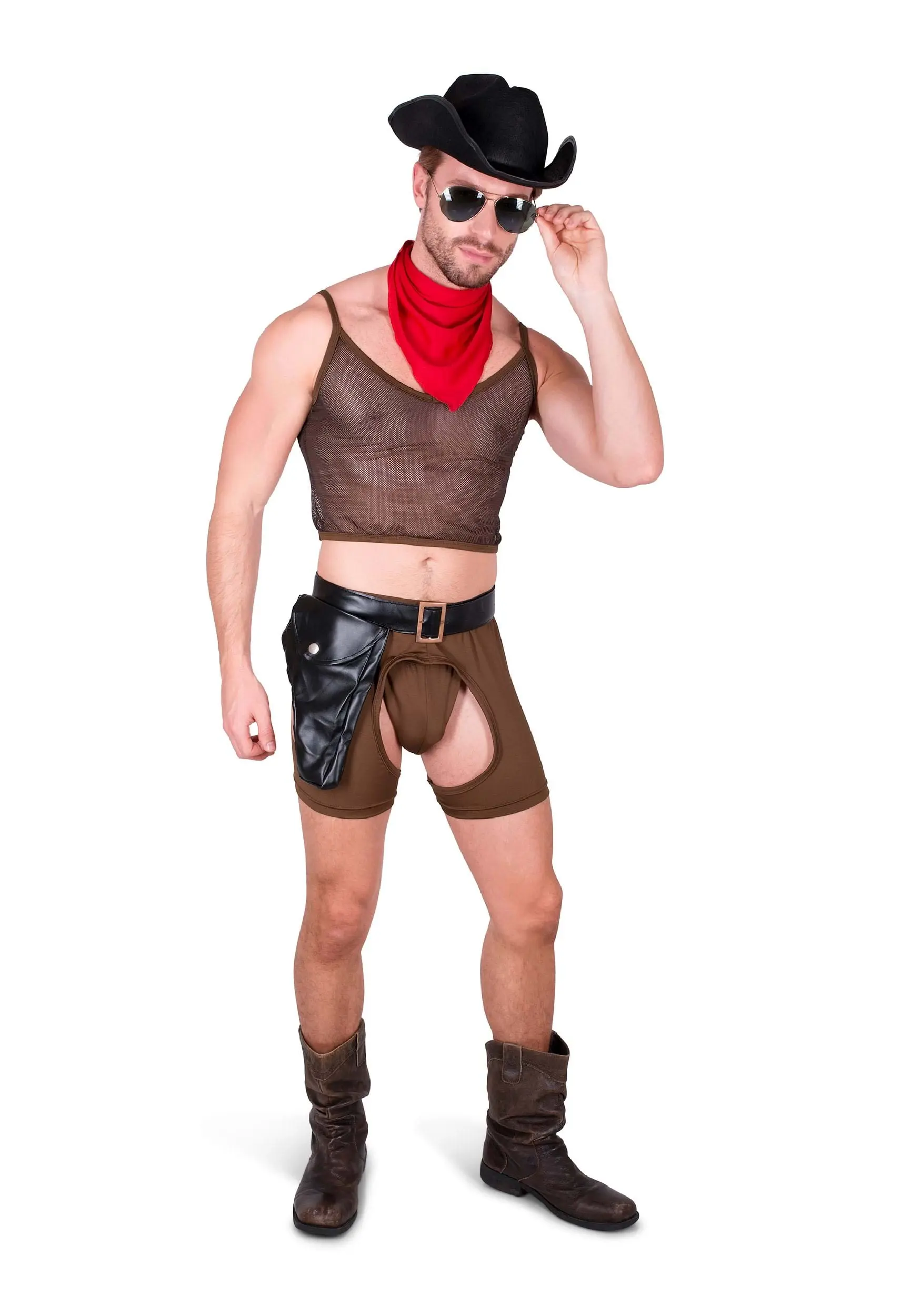 Karnival Costumes CowBoy Men's Sexy Costume 2 Karnival Costumes CowBoy Men's Sexy Costume - Image 2