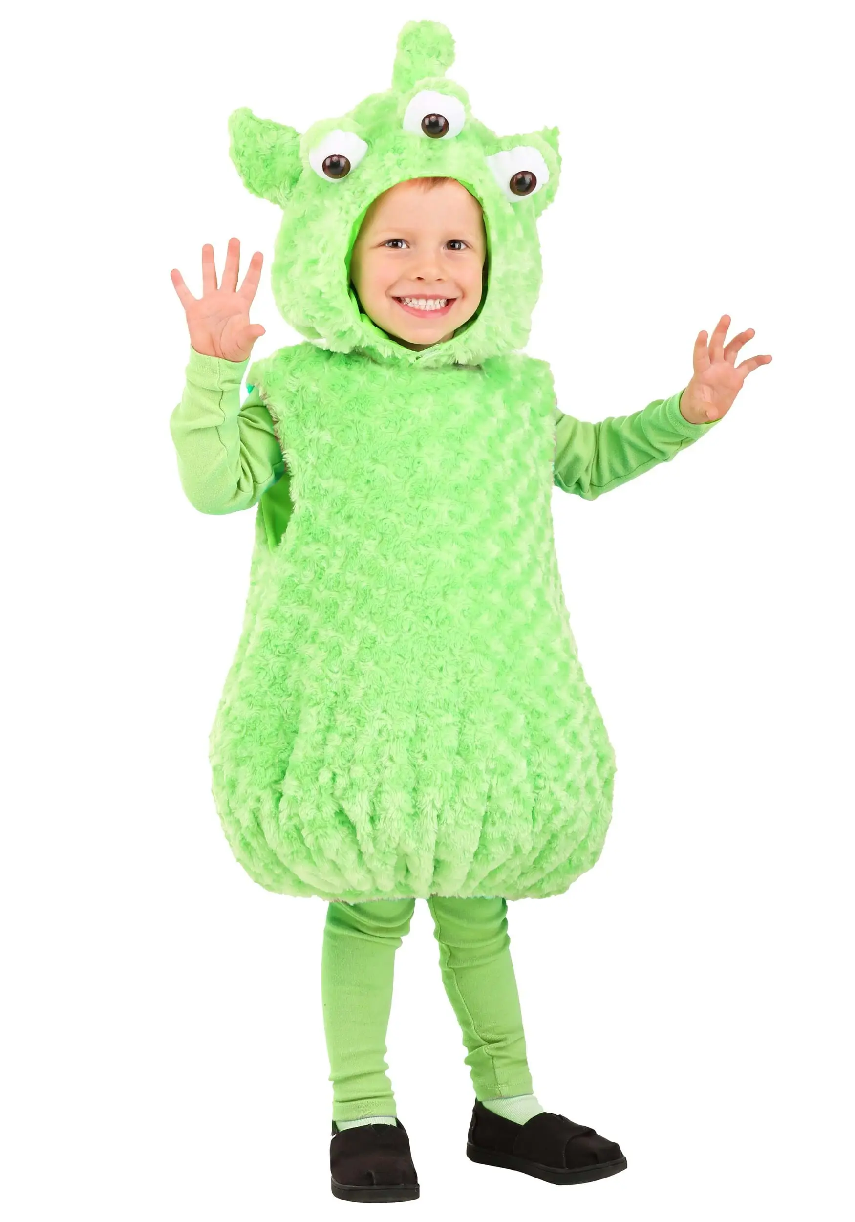 Savvy Garments Green Alien Costume For Toddlers 1 Savvy Garments Green Alien Costume For Toddlers