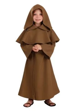 Fun Costumes Brown Monk Robe Costume For Toddlers