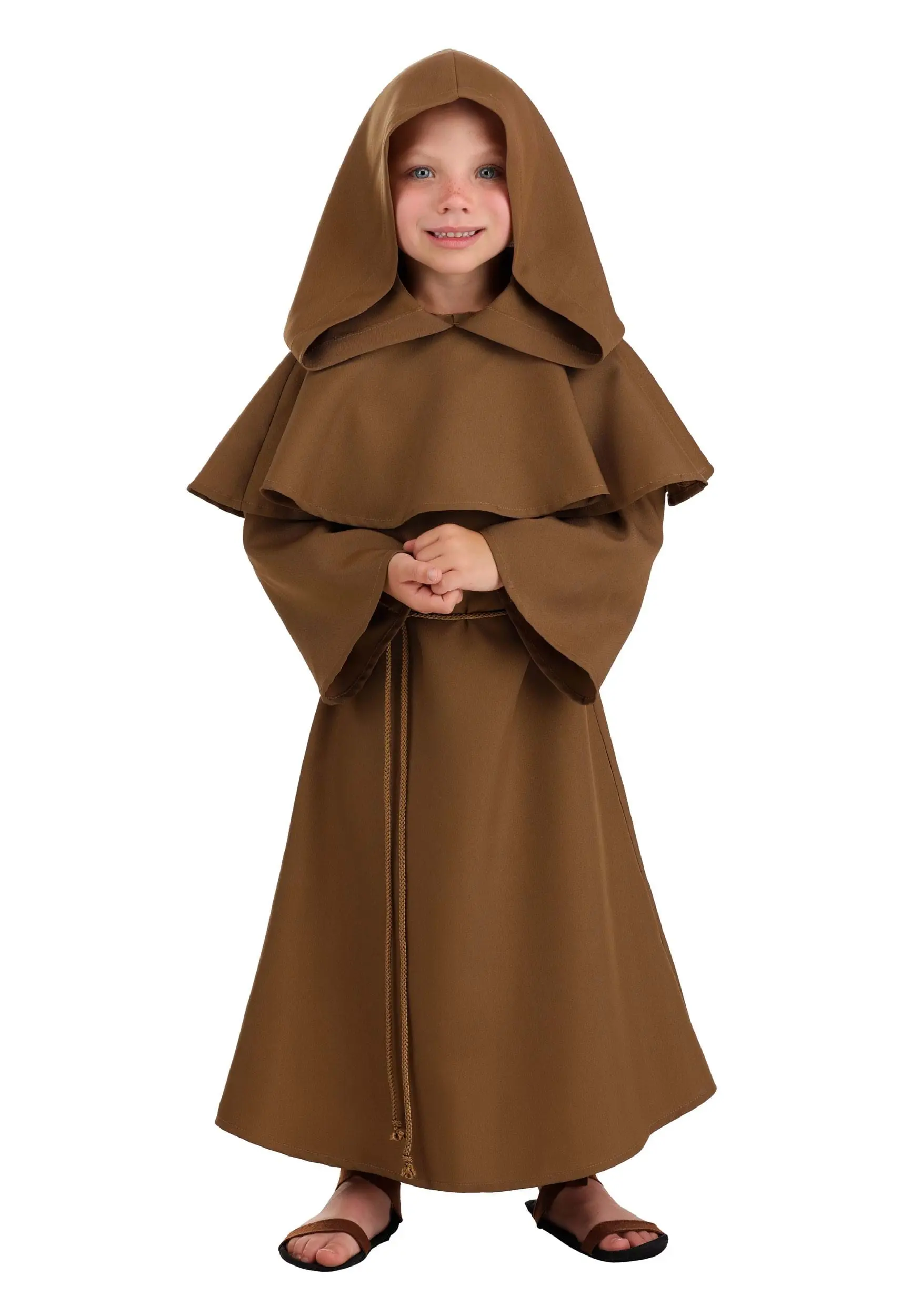 Fun Costumes Brown Monk Robe Costume For Toddlers 1 Fun Costumes Brown Monk Robe Costume For Toddlers