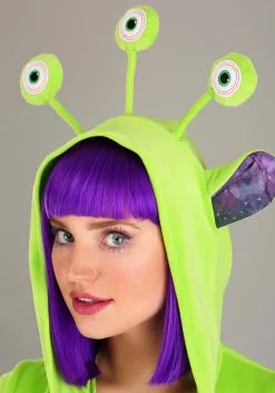 Armada Cozy Alien Women's Costume 8 Armada Cozy Alien Women's Costume -Fun Costumes Store womens cozy alien costume alt 3