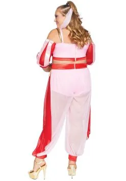 LEG AVENUE Women's Plus Size Dreamy Genie Costume -Fun Costumes Store womens plus dreamy genie costume alt 2
