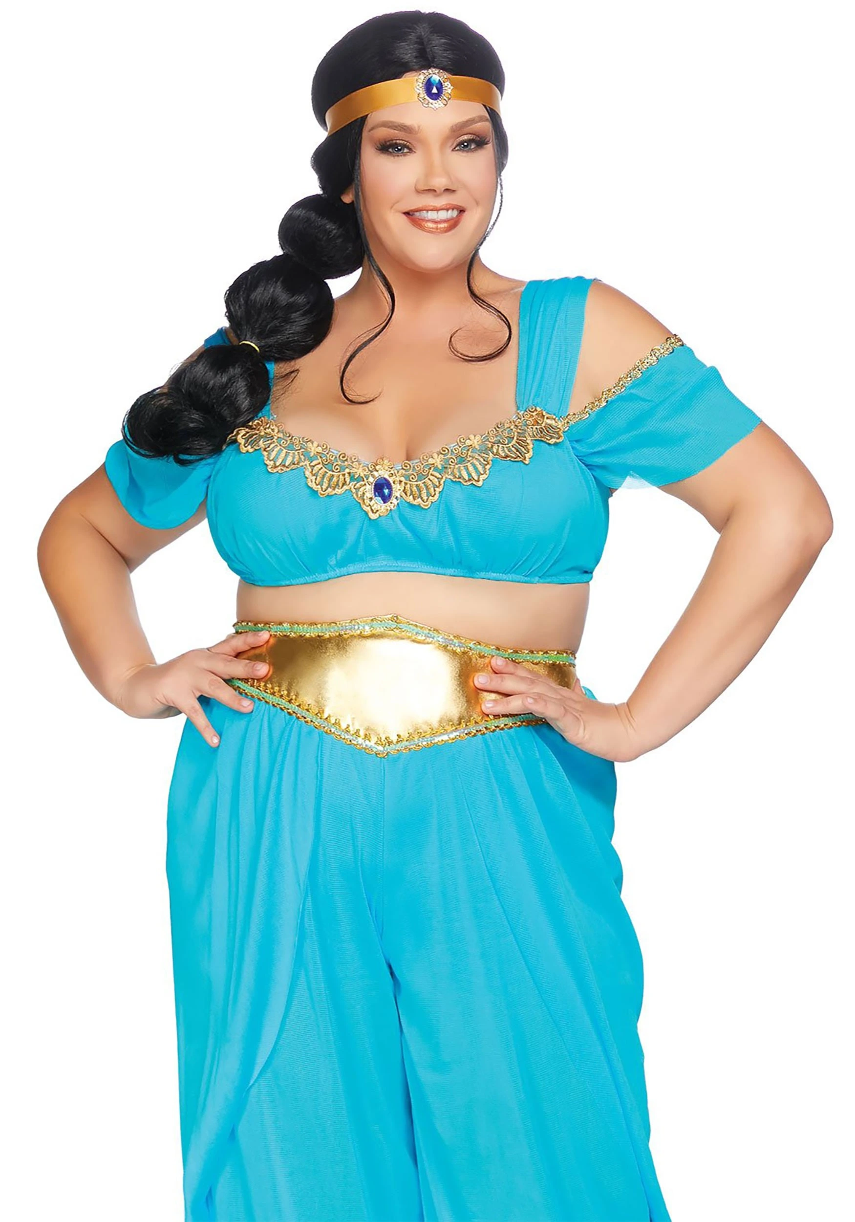 LEG AVENUE Women's Plus Size Sexy Desert Princess Costume 2 LEG AVENUE Women's Plus Size Sexy Desert Princess Costume - Image 2