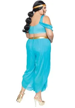 LEG AVENUE Women's Plus Size Sexy Desert Princess Costume 5 LEG AVENUE Women's Plus Size Sexy Desert Princess Costume -Fun Costumes Store womens plus sexy desert princess costume alt 2