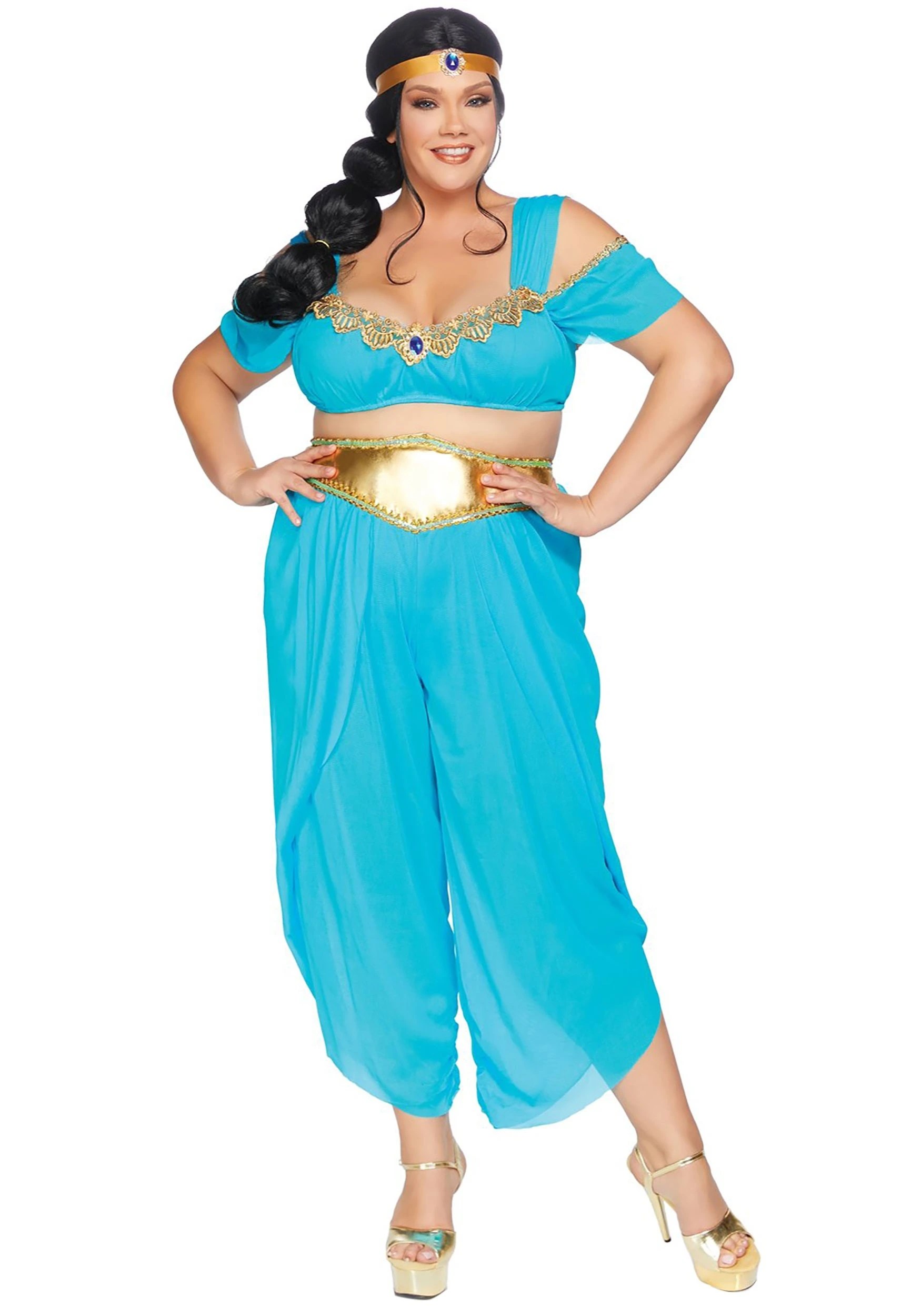 LEG AVENUE Women's Plus Size Sexy Desert Princess Costume 1 LEG AVENUE Women's Plus Size Sexy Desert Princess Costume