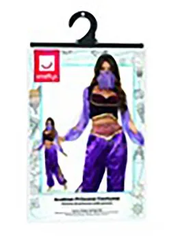 Smiffys Purple Belly Dancer Women's Costume 7 Smiffys Purple Belly Dancer Women's Costume -Fun Costumes Store womens purple belly dancer costume alt 3