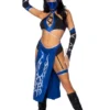 LEG AVENUE Sexy Blue Mortal Ninja Costume For Women